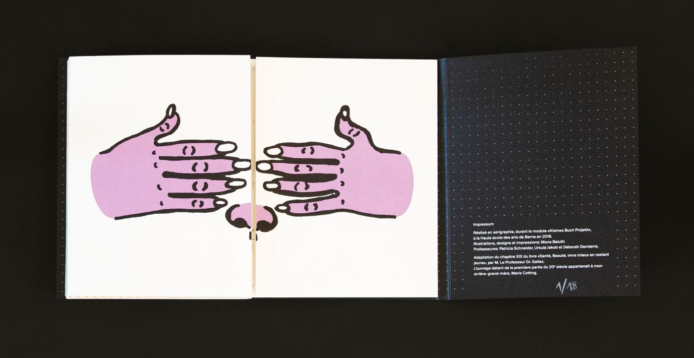 Chapitre sur le visage et les mains avec recettes.